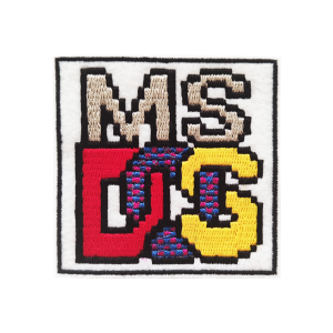 embroidered, ms dos, computer, old computer system, handmade, patch, patches, pin, badges, emblema, bordado, arcade, neo geo, nintendo, sega, playstation, atari, taito, sinclair, commodore, spectrum, gaming, pixel art, dragon ball, vintage, iron on