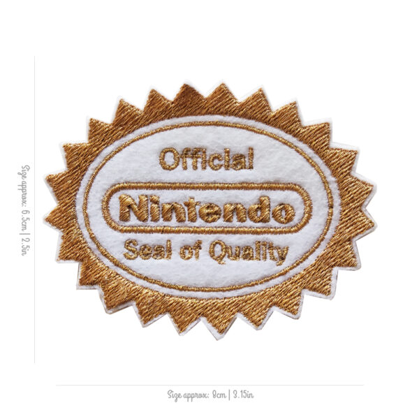 Bling! Handmade, Nintendo Patch Seal of Quality, Seal of Quality Patch, Nintendo Patch, Super Mario Patch, Characters Nintendo Patch, Patch, Arcade, Nintendo, Neo Geo, neogeo, Sega, Playstation, Jamma, Gaming, Videogame, Videogames, Pixel, Art, Patches, Embroidery, Bordados, Handmade, Emblems, Emblema, Applique, Pin, Badges, Uniform, Hat, Backpack, Clothing, Clothes, Velcro, Jackets, Gifts, Jeans