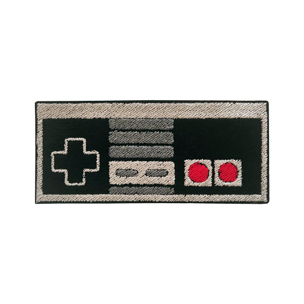 Nintendo NES Controller Patch Iron-On Bling! Handmade