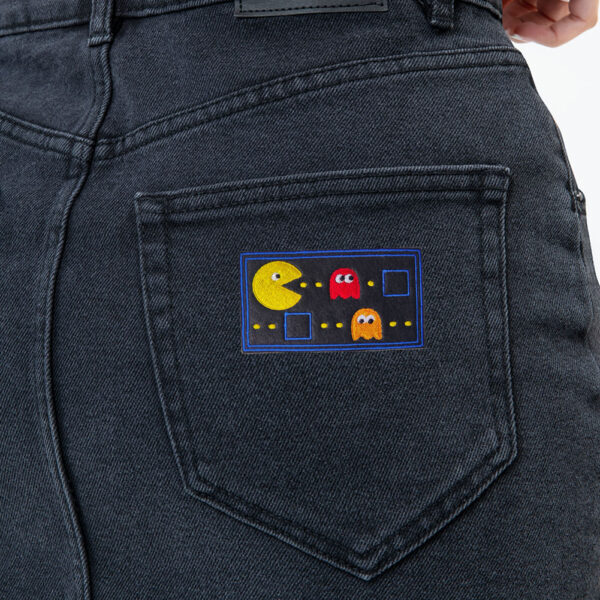 Bling! Handmade, Pac Man Patches, Pac Man Patch, Patch, Galaga, Namco, 8bits, Vintage, Arcade, Neo Geo, neogeo, Nintendo, Sega, Playstation, Atari, Jamma, Gaming, Videogame, Videogames, Pixel, Art, Patches, Embroidery, Bordados, Handmade, Emblems, Emblema, Applique, Pin, Badges, Uniform, Hat, Backpack, Clothing, Clothes, Velcro, Jackets, Gifts, Jeans