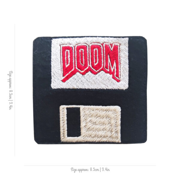 Bling! Handmade, Doom, Doom Patch, Game Patch, Patc, Arcade, Neo Geo, neogeo, Nintendo, Sega, Playstation, Atari, Jamma, Gaming, Videogame, Videogames, Pixel, Art, Patches, Embroidery, Bordados, Handmade, Emblems, Emblema, Applique, Pin, Badges, Uniform, Hat, Backpack, Clothing, Clothes, Velcro, Jackets, Gifts, Jeans