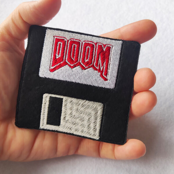 Bling! Handmade, Doom, Doom Patch, Game Patch, Patc, Arcade, Neo Geo, neogeo, Nintendo, Sega, Playstation, Atari, Jamma, Gaming, Videogame, Videogames, Pixel, Art, Patches, Embroidery, Bordados, Handmade, Emblems, Emblema, Applique, Pin, Badges, Uniform, Hat, Backpack, Clothing, Clothes, Velcro, Jackets, Gifts, Jeans
