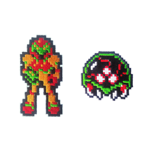 Bling Handmade, Metroid Game, Samus Aran, Retro, Classic, Game Boy, Arcade, Neo Geo, neogeo, Nintendo, Sega, Playstation, Atari, Jamma, Gaming, Videogame, Videogames, Pixel, Art, Patches, Embroidery, Bordados, Handmade, Emblems, Emblema, Applique, Pin, Badges, Uniform, Hat, Backpack, Clothing, Clothes, Velcro, Jackets, Gifts, Jeans