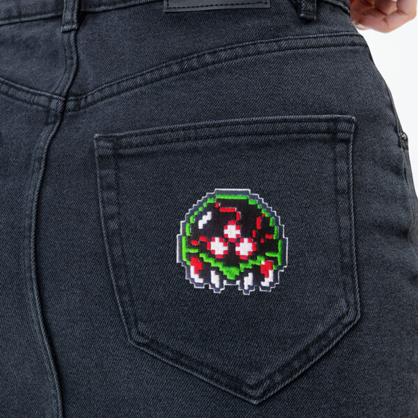 Bling Handmade, Metroid Game, Metroid Patch, Game Patch, Patch, Samus Aran, Retro, Classic, Game Boy, Arcade, Neo Geo, neogeo, Nintendo, Sega, Playstation, Atari, Jamma, Gaming, Videogame, Videogames, Pixel, Art, Patches, Embroidery, Bordados, Handmade, Emblems, Emblema, Applique, Pin, Badges, Uniform, Hat, Backpack, Clothing, Clothes, Velcro, Jackets, Gifts, Jeans