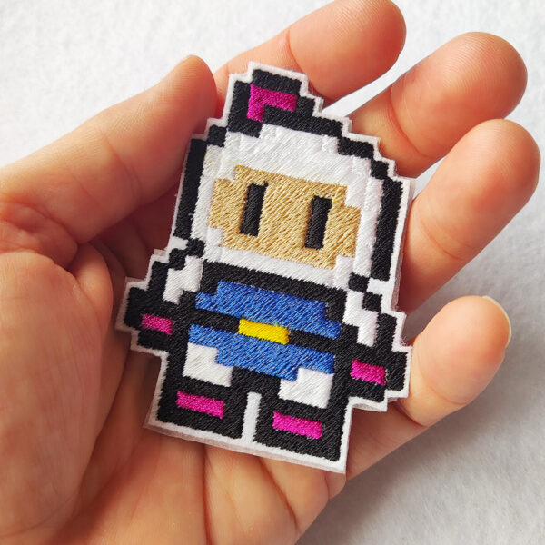 Bling! Handmade, Bomberman Patch, Patch, Hudson, Arcade, Neo Geo, neogeo, Nintendo, Sega, Playstation, Atari, Jamma, Gaming, Videogame, Videogames, Pixel, Art, Patches, Embroidery, Bordados, Handmade, Emblems, Emblema, Applique, Pin, Badges, Uniform, Hat, Backpack, Clothing, Clothes, Velcro, Jackets, Gifts, Jeans