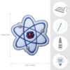 Atom Patch Embroidered Science Iron-On