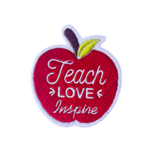 Coached, Learn, Love, Students, Education, Professor, Teacher, Profissões, Patches, Embroidery, Bordados, Handmade, Emblems, Emblema, Applique, Pin, Badges, Uniform, Hat, Backpack, Clothing, Clothes, Velcro, Jackets, Gifts