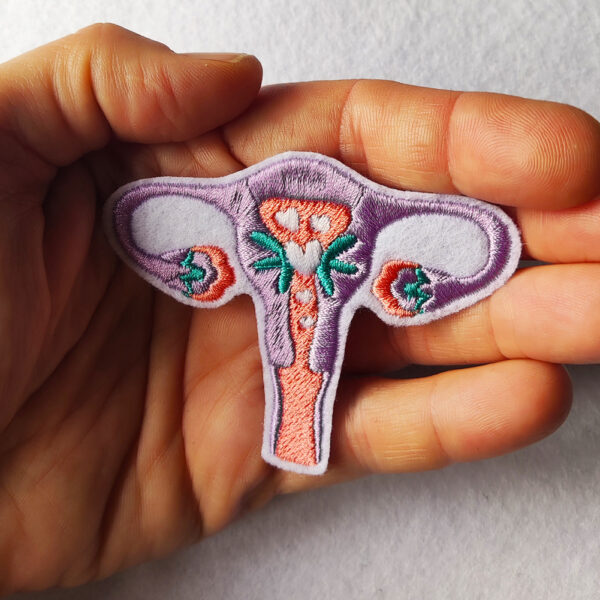 Bling! Handmade, Uterus Ovaries Patch, Uterus Patch, Uterus, Ovaries Patch, Ovarian, Cuterus, Girl Power, Feminist, Feminism, Strong Woman, Woman Rights, My Body My Choice, Life, Birth, Fertility, Vulva, Woman Power, Grow a Pair, Patches, Embroidery, Bordados, Handmade, Emblems, Emblema, Applique, Pin, Badges, Uniform, Hat, Backpack, Clothing, Clothes, Velcro, Jackets, Gifts, Jeans