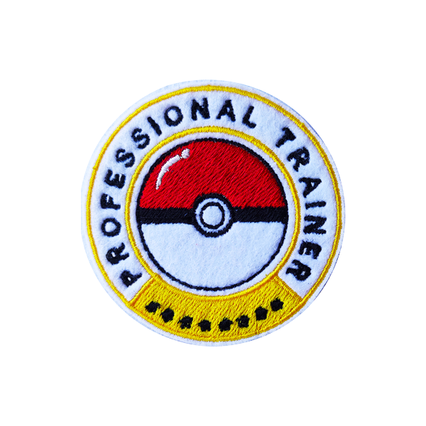 Pokemon Patch Trainer PokeBall Embroidered Iron-On